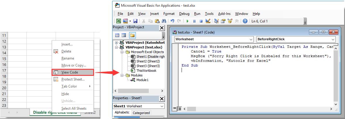 Cách chèn nút tùy chỉnh và các cách vô hiệu hóa menu chuột phải trong Excel